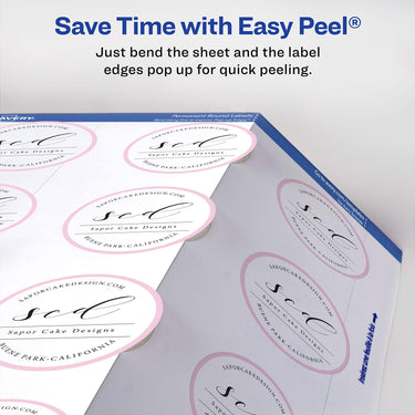 Avery Printable Round Labels with Sure Feed, 2